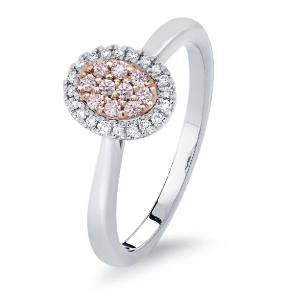 Blush Pink 18ct Australian Pink Diamond Lea Ring Phil Peel Leading